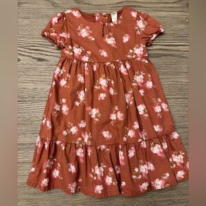 OshKosh B'gosh Rust and Pink Floral Dress